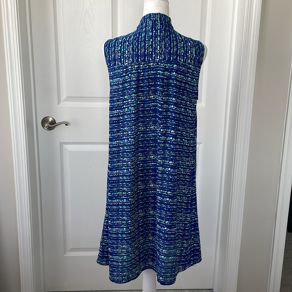 CeCe Sleeveless Patterned Dress with Ties Size 10 - Picture 2 of 8